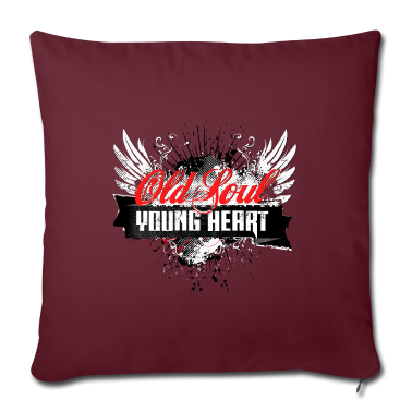 Geburtstagsgeschenk Vater Kissenbezug - Alte Seele, junges Herz, Geburtstagsgeschenk