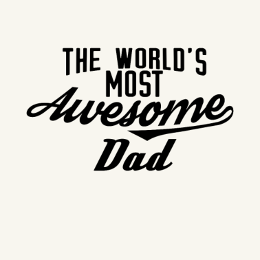 Motiv The world's most awesome Dad - schwarz
