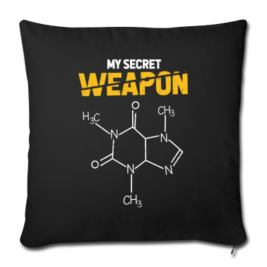 Geburtstagsgeschenk Vater Kissenbezug - Caffeine My Secret Weapon Geschenk