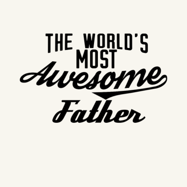 Motiv The world's most awesome Father - schwarz