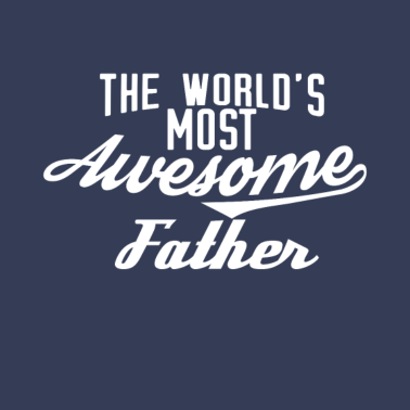 Motiv The world's most awesome Father - weiß