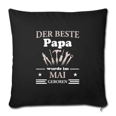Geburtstagsgeschenk Vater Kissenbezug - Bester Papa der Welt - Geburtstagsgeschenk Mai