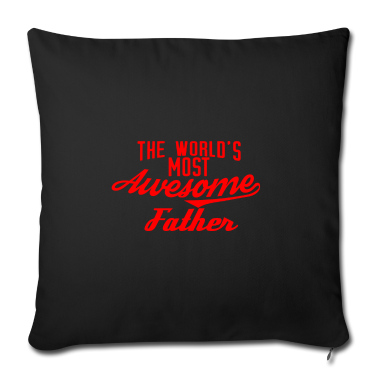 Geburtstagsgeschenk Vater Kissenbezug - The world's most awesome Father - rot