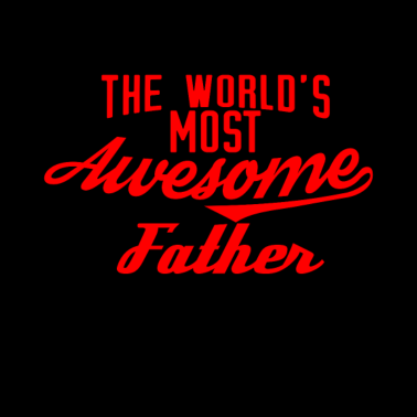 Motiv The world's most awesome Father - rot