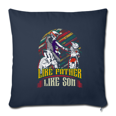 Geburtstagsgeschenk Vater Kissenbezug - Vater und Sohn Motorcross Supercross Vater Sohn