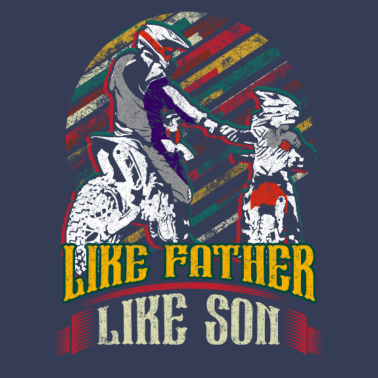 Motiv Vater und Sohn Motorcross Supercross Vater Sohn