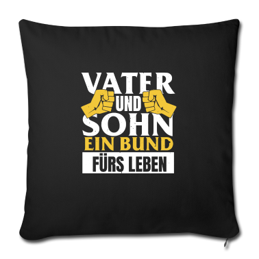 Geburtstagsgeschenk Vater Kissenbezug - Vater und Sohn