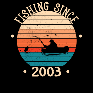 Motiv Fischer Angler geboren 2003 Geburtstagsgeschenk