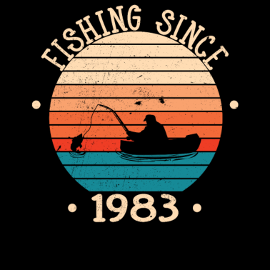 Motiv Fischer Angler geboren 1983 Geburtstagsgeschenk