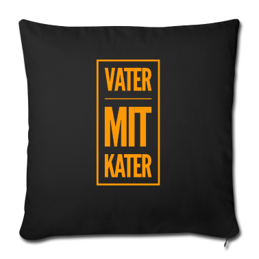 Geburtstagsgeschenk Vater Kissenbezug - Vater mit Kater