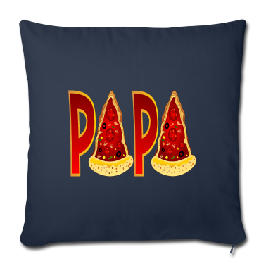 Geburtstagsgeschenk Vater Kissenbezug - PAPA PIZZA FOODILLUSTRATION FAST FOOD PIZZABÄCKER