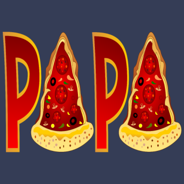 Motiv PAPA PIZZA FOODILLUSTRATION FAST FOOD PIZZABÄCKER