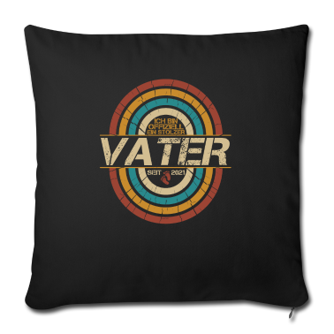 Geburtstagsgeschenk Vater Kissenbezug - Vater Seit 2021 Geschenk Papa Vater Geburtstag