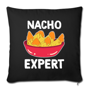 Geburtstagsgeschenk Vater Kissenbezug - Ehrfürchtiger Experte Tshirt Design NACHO EXPERT