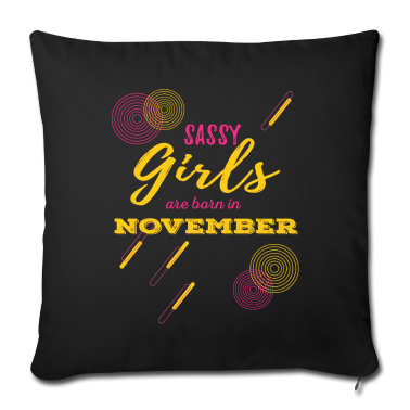 Geburtstagsgeschenk Vater Kissenbezug - Freche Mädchen November Geburtstagsgeschenk