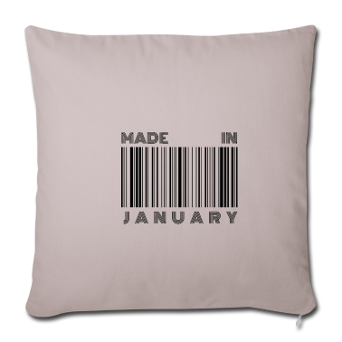 Geburtstagsgeschenk Vater Kissenbezug - Made in January | Geburtstagsgeschenk Januar