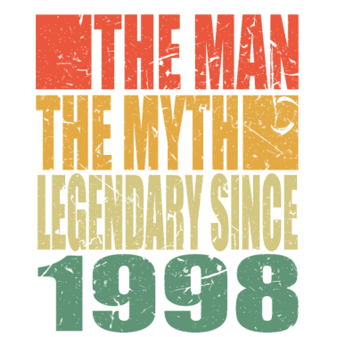 Motiv Geboren 1998 The Man The Myth Geburtstag