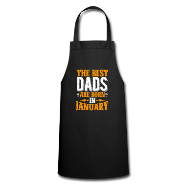 Geburtstagsgeschenk Vater Schürze - Die besten Väter werden im Januar als Geburtstagsgeschenk geboren