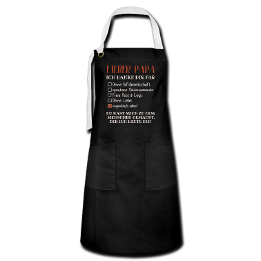 Geburtstagsgeschenk Vater Sch&uuml;rze - Lieber Papa ich danke dir Vatertag Vater der beste