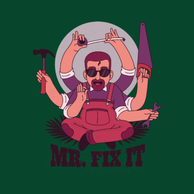 Motiv geschenke für väter - papa repariert alles t shirt