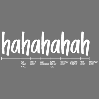 Motiv Hahaha Maßstab Geschenk