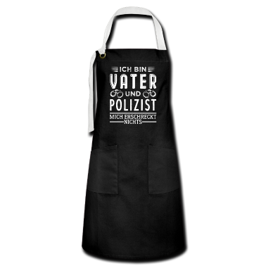 Geburtstagsgeschenk Vater Schürze - Polizist und Vater