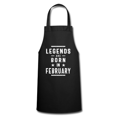 Geburtstagsgeschenk Vater Schürze - Geburtstagsgeschenk-Legenden werden im Februar geboren