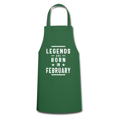 Geburtstagsgeschenk Vater Schürze - Geburtstagsgeschenk-Legenden werden im Februar geboren