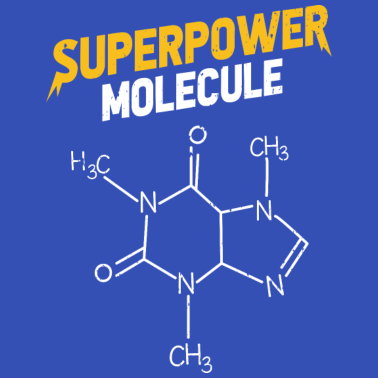 Motiv Caffeine Superpower Molecule Geschenk