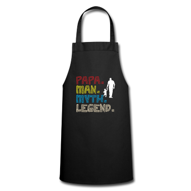 Geburtstagsgeschenk Vater Schürze - Papa Man Myth Legend Papa mit Kind