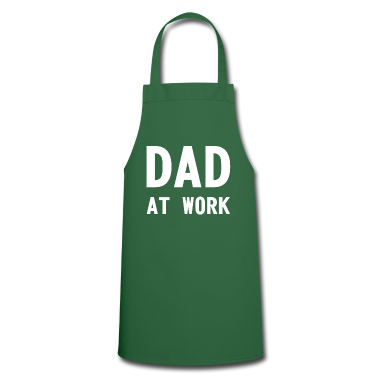 Geburtstagsgeschenk Vater Schürze - Vater bei der Arbeit