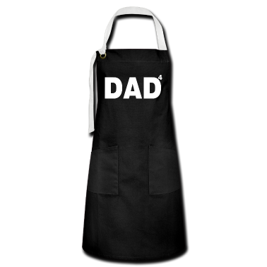 Geburtstagsgeschenk Vater Schürze - Vater von 4