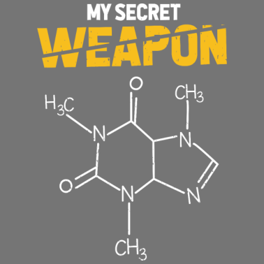 Motiv Caffeine My Secret Weapon Geschenk