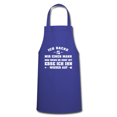 Geburtstagsgeschenk Vater Schürze - Ich backe mir einen Mann Geschenk