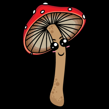Motiv Roter Pilz-Cartoon