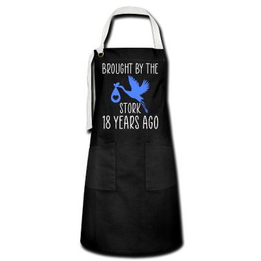 Geburtstagsgeschenk Vater Schürze - Storch 18 Geburtstag Geburtstagsgeschenk