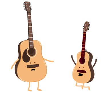 Motiv Vater Sohn Gitarre