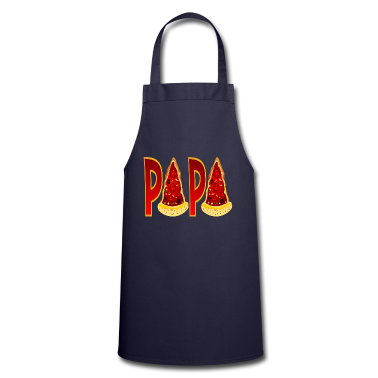 Geburtstagsgeschenk Vater Schürze - PAPA PIZZA FOODILLUSTRATION FAST FOOD PIZZABÄCKER