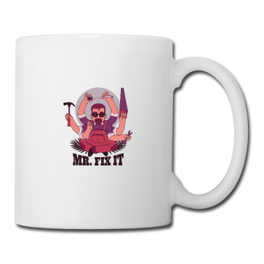 Geburtstagsgeschenk Vater Tasse - geschenke für väter - papa repariert alles t shirt
