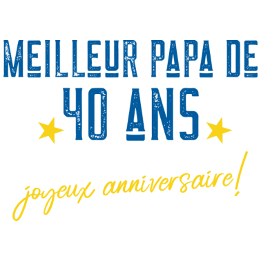 Motiv Bester Vater 40 Jahre Geburtstagsgeschenk T-Shirt