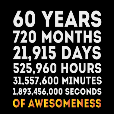 Motiv 60. Geburtstagsgeschenk, 60 Jahre alte Geburtstagsgeschenke