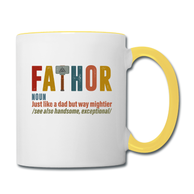 Geburtstagsgeschenk Vater Tasse - Vater - wie ein Vater, aber viel mächtiger