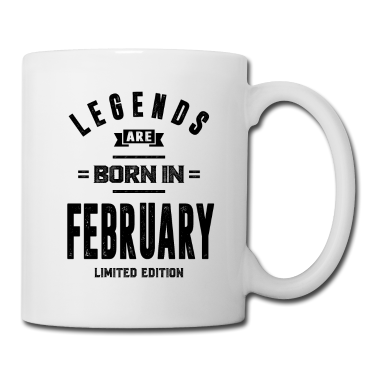 Geburtstagsgeschenk Vater Tasse - Geburtstagsgeschenk-Legenden werden im Februar geboren