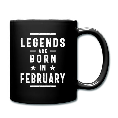 Geburtstagsgeschenk Vater Tasse - Geburtstagsgeschenk-Legenden werden im Februar geboren