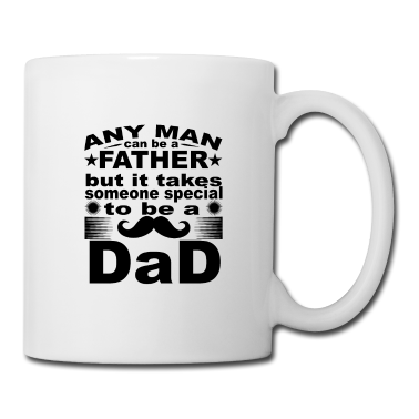 Geburtstagsgeschenk Vater Tasse - Jeder Mann kann Vater sein