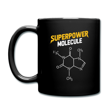 Geburtstagsgeschenk Vater Tasse - Caffeine Superpower Molecule Geschenk