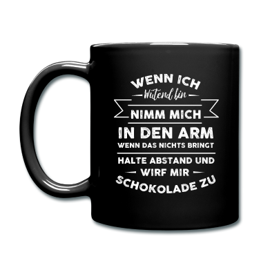 Geburtstagsgeschenk Vater Tasse - Wirf mir Schokolade zu Geschenk
