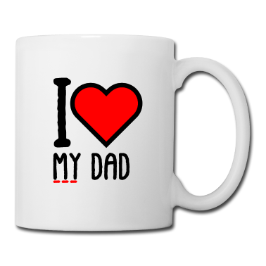 Geburtstagsgeschenk Vater Tasse - Ich liebe meinen Vater, den besten Vater der Welt <