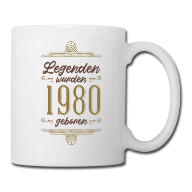 Geburtstagsgeschenk Vater Tasse - Geschenk 40. Geburtstag - Legenden 1980er Jahre
