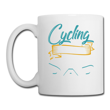 Geburtstagsgeschenk Vater Tasse - Ich bin ein radfahrender Vater wie ein normaler Vater